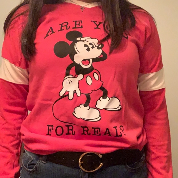 Red and white long sleeved shirt - Picture 3 of 3